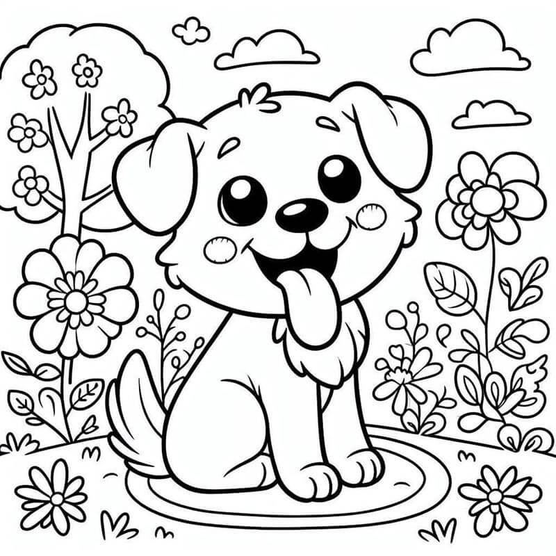 Köpek (2) Boyama Sayfası