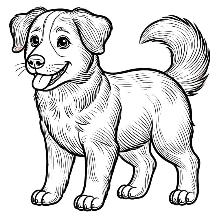 Köpek Resmi Boyama Sayfası