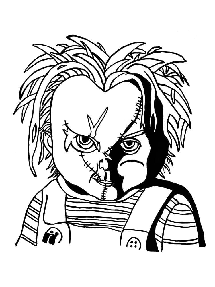 Korkunç Chucky Boyama Sayfası