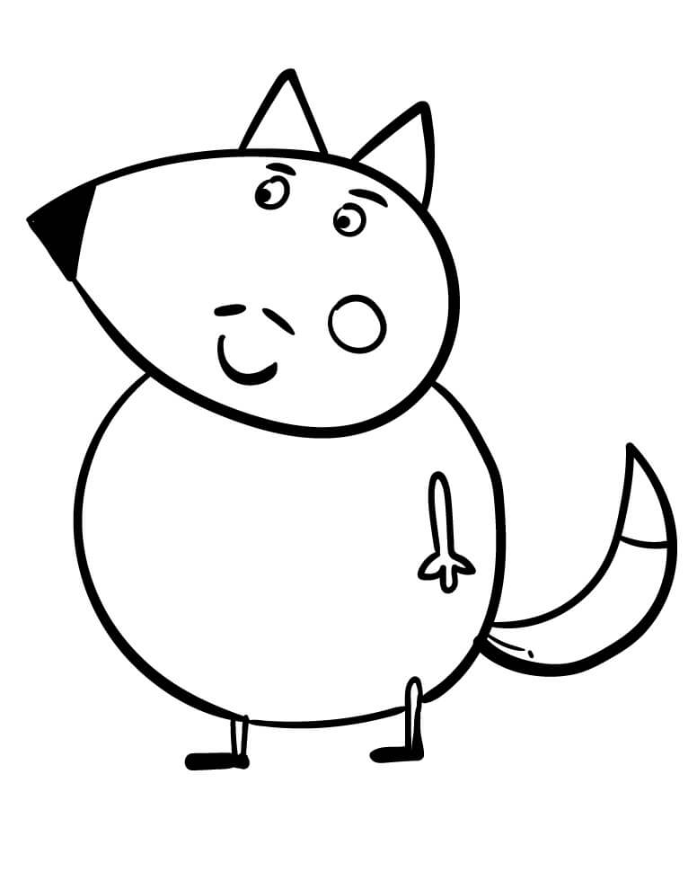 Küçük Peppa Pig Boyama Sayfası