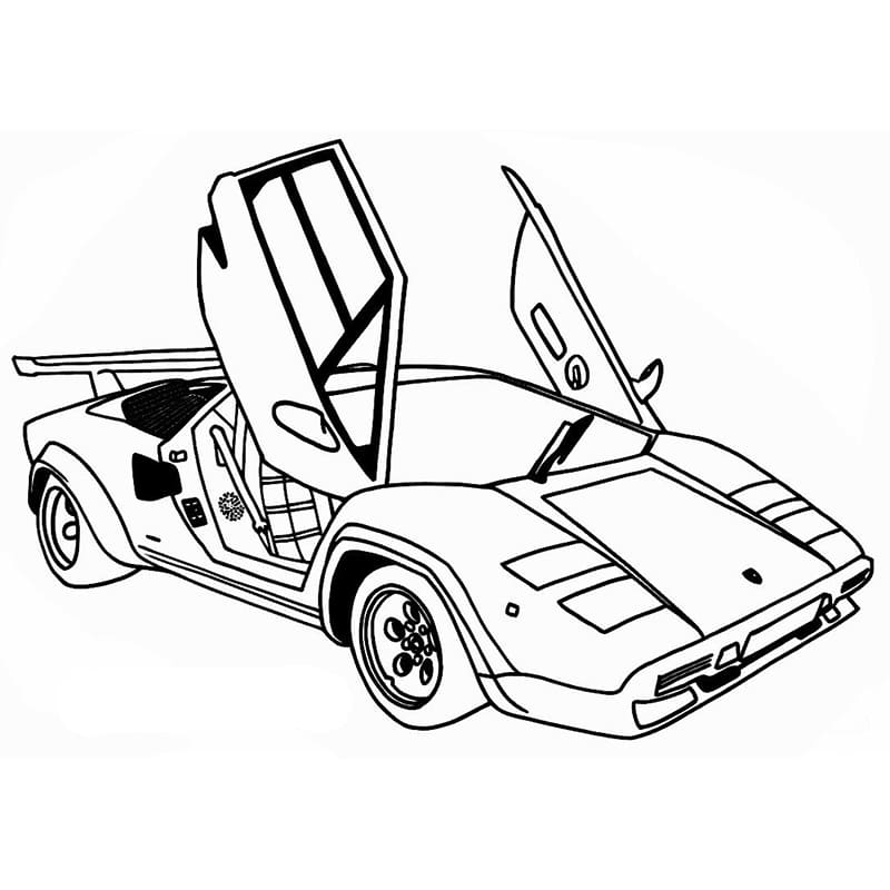 Lamborghini Bedelsiz Boyama Sayfası