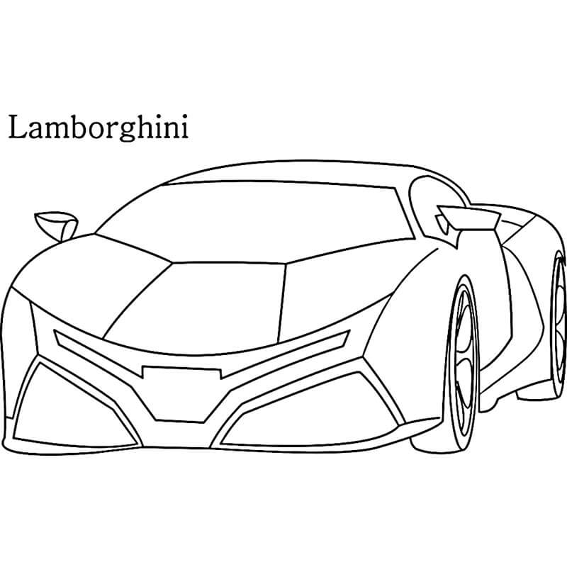 Lamborghini Otomobili Maliyetsiz Boyama Sayfası