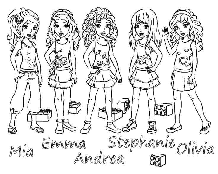 Lego Friends (3) Boyama Sayfası