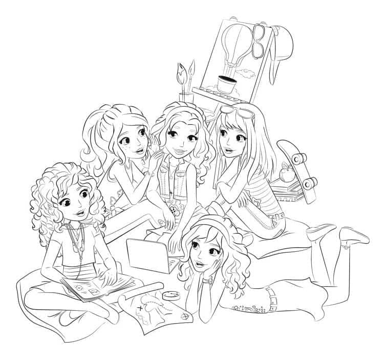 Lego Friends (4) Boyama Sayfası