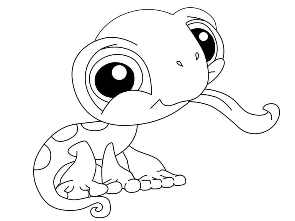 Littlest Pet Shop Baskı için Tasarım Boyama Sayfası