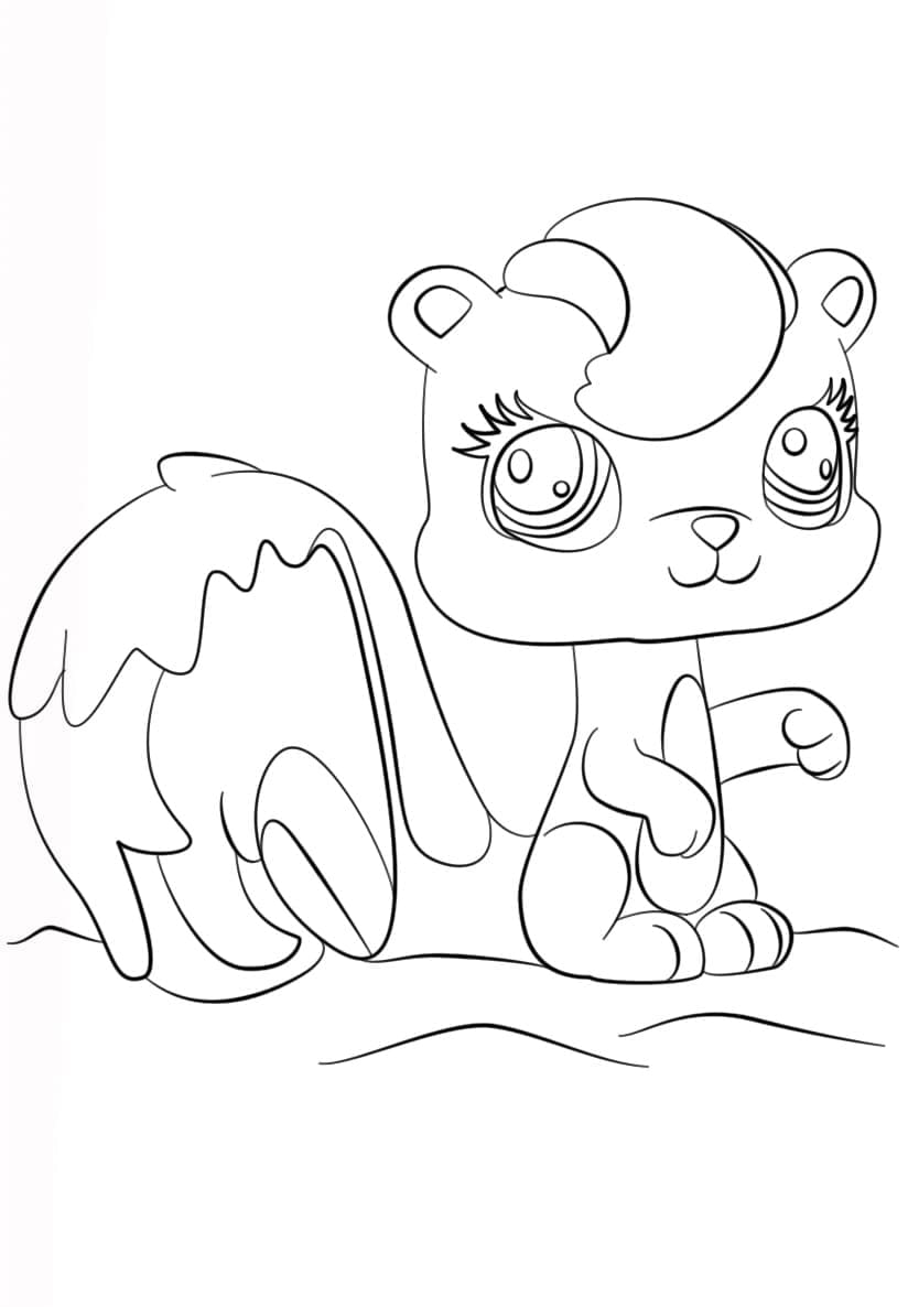 Littlest Pet Shop Bedava Baskı Boyama Sayfası