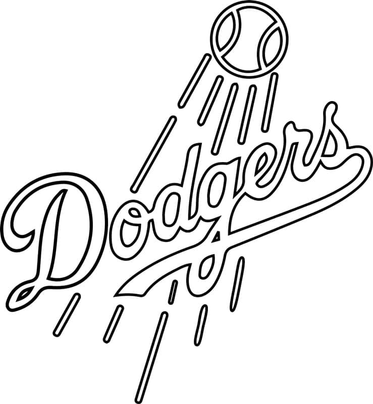 Los Angeles Dodgers Logo Boyama Sayfası