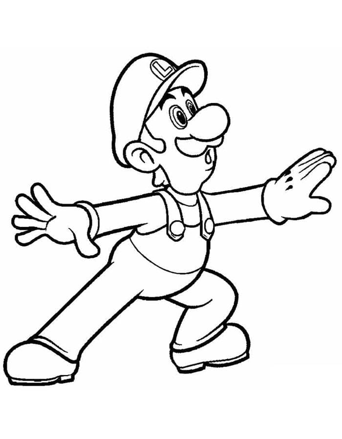 Luigi (1) Boyama Sayfası