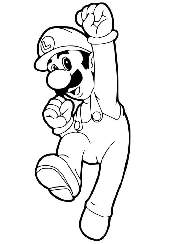 Luigi (2) Boyama Sayfası