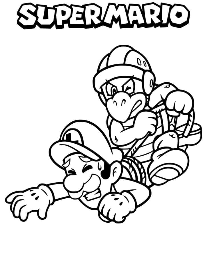 Luigi (4) Boyama Sayfası