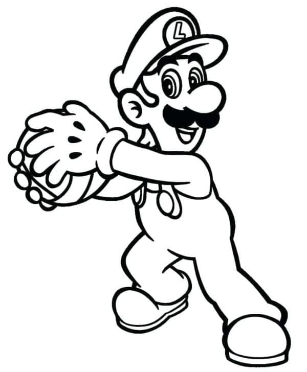 Luigi yazdırılabilir Boyama Sayfası