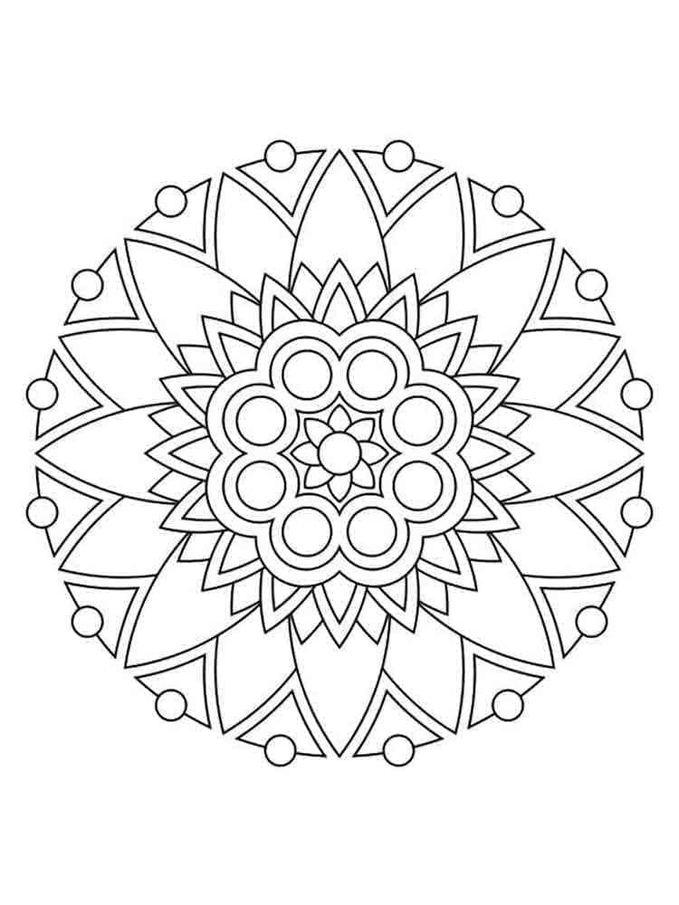 Mandala (10) Boyama Sayfası