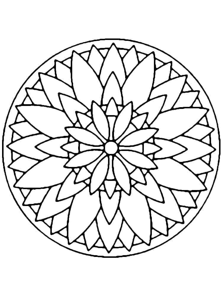 Mandala (11) Boyama Sayfası