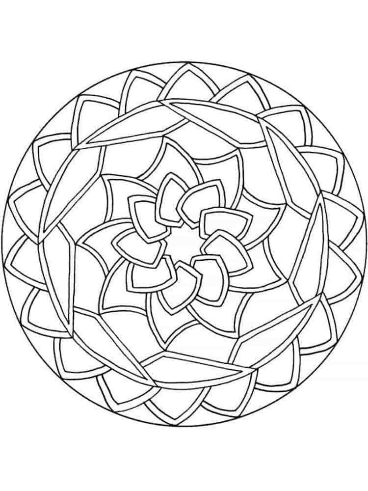 Mandala (12) Boyama Sayfası