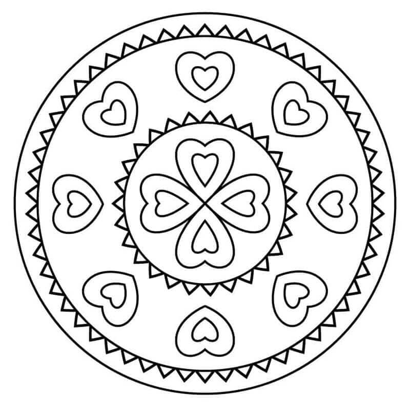 Mandala (14) Boyama Sayfası