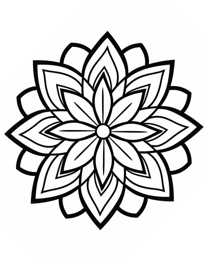 Mandala (3) Boyama Sayfası