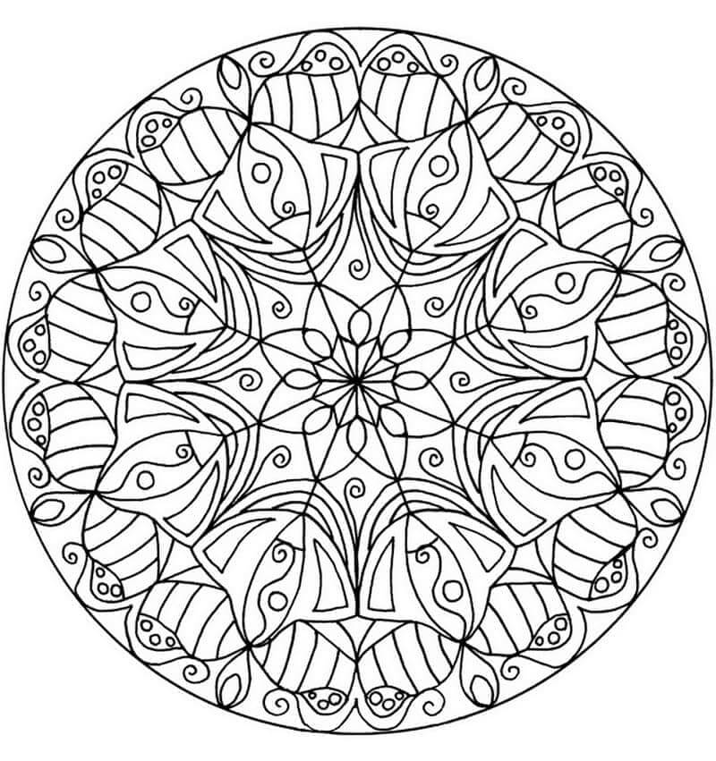 Mandala (5) Boyama Sayfası