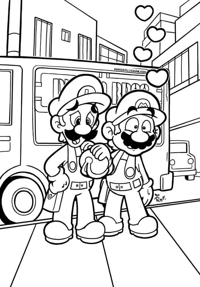 Mario (18) Boyama Sayfası