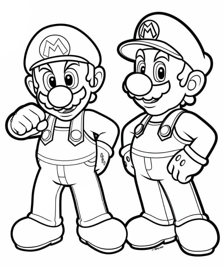 Mario (2) Boyama Sayfası
