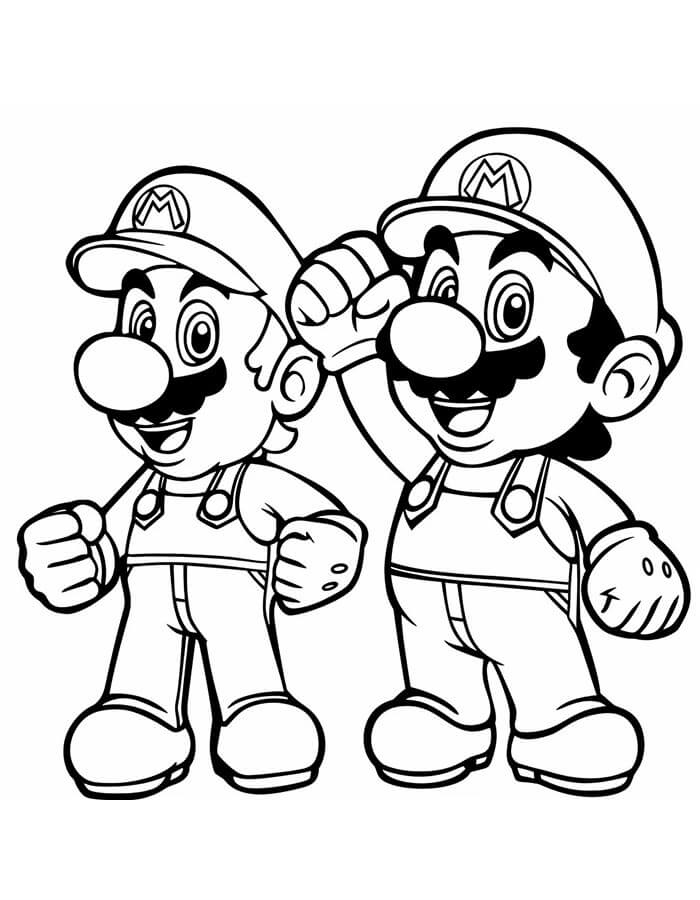 Mario (3) Boyama Sayfası
