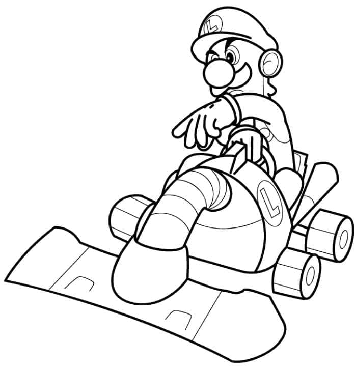 Mario Kart (4) Boyama Sayfası