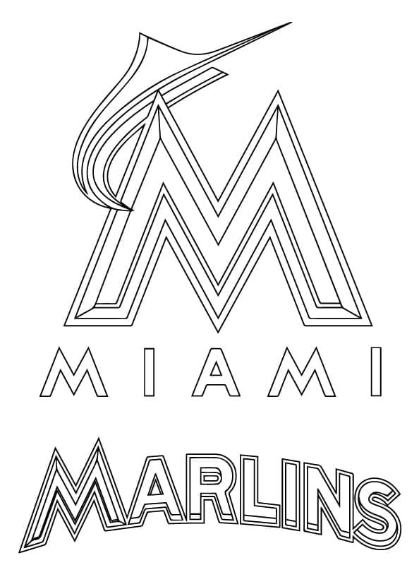 Miami Marlins Logo Boyama Sayfası