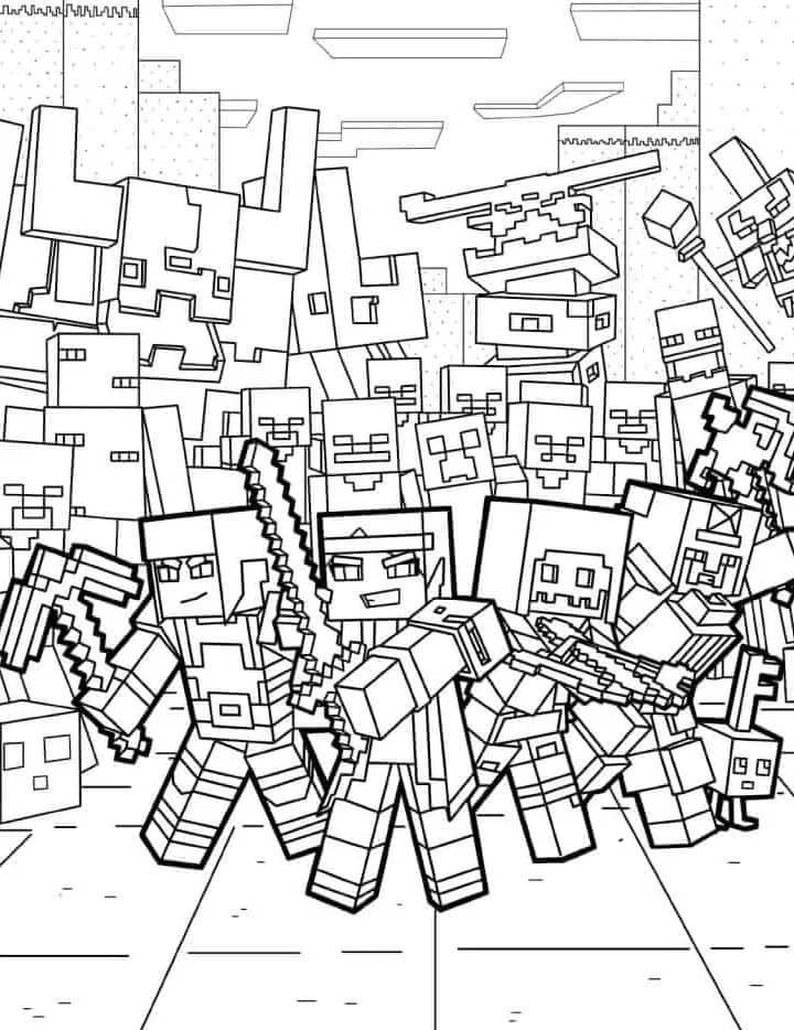 Minecraft (18) Boyama Sayfası