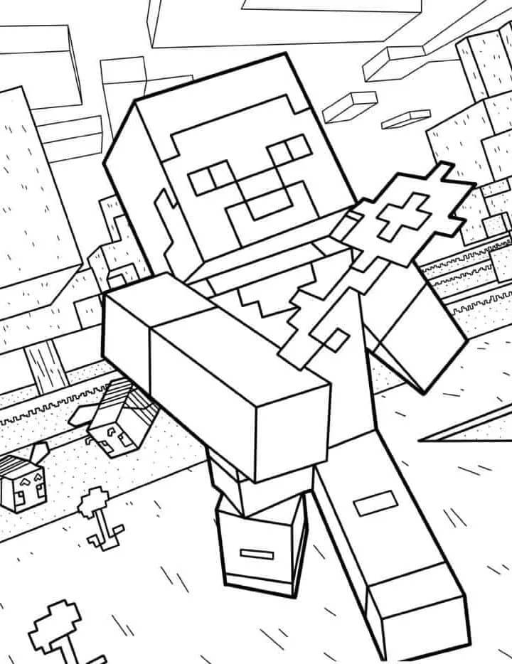 Minecraft (21) Boyama Sayfası