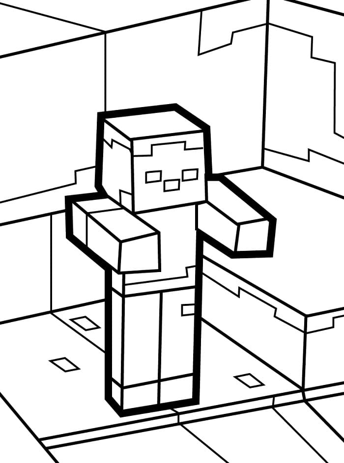 Minecraft Bedava Baskı Boyama Sayfası