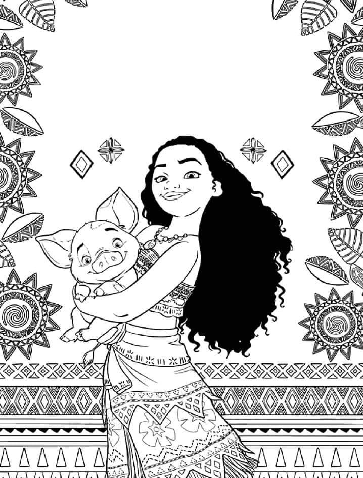 Moana (14) Boyama Sayfası