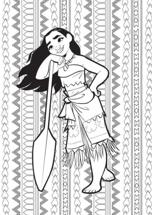 Moana (3) Boyama Sayfası