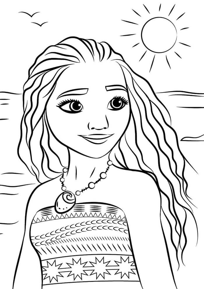 Moana (6) Boyama Sayfası