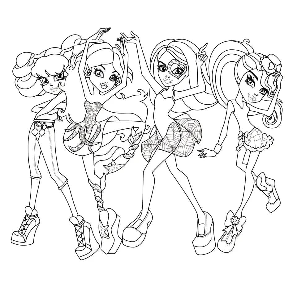 Monster High (3) Boyama Sayfası