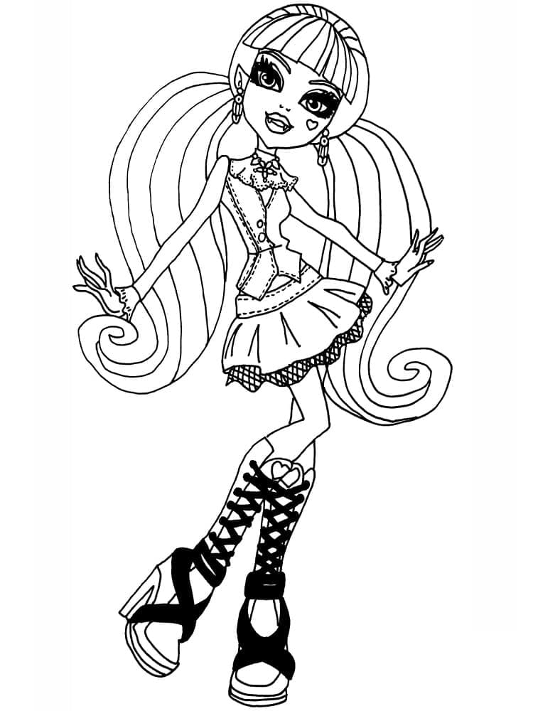 Monster High Bedava Baskı Boyama Sayfası