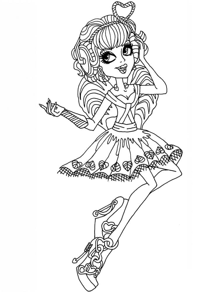 Monster High Çıktı için Uygun Boyama Sayfası