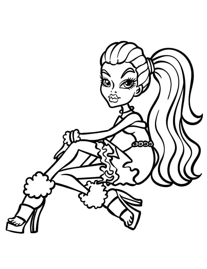 Monster High Parasız Boyama Sayfası