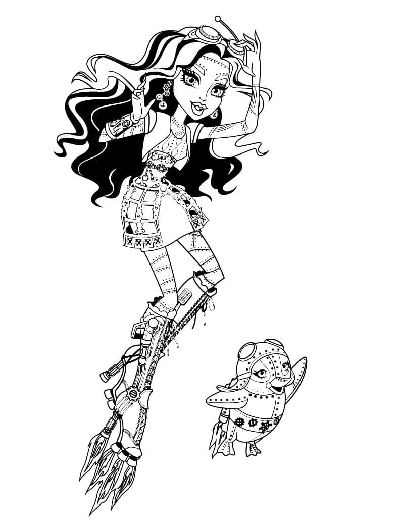 Monster High Resim Boyama Sayfası