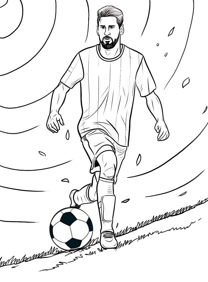 Muhteşem Lionel Messi Boyama Sayfası