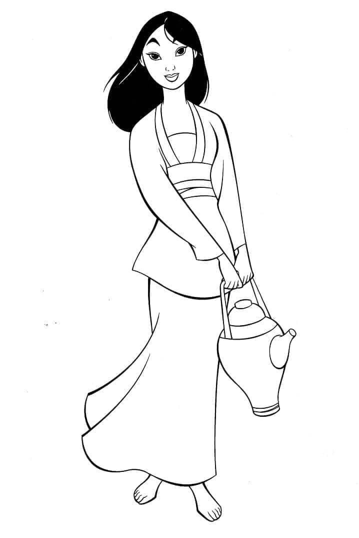 Mulan (1) Boyama Sayfası