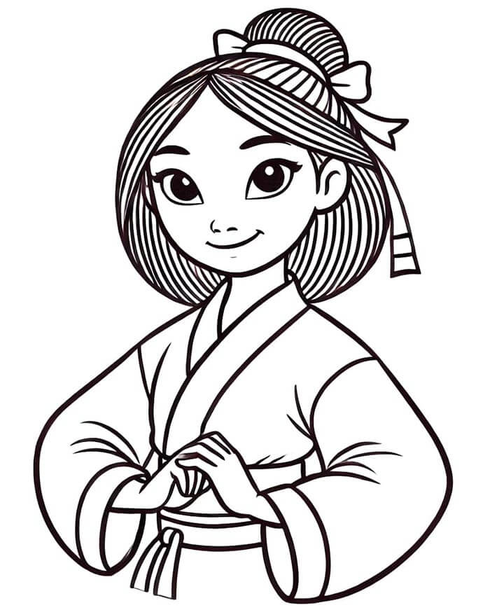 Mulan (2) Boyama Sayfası
