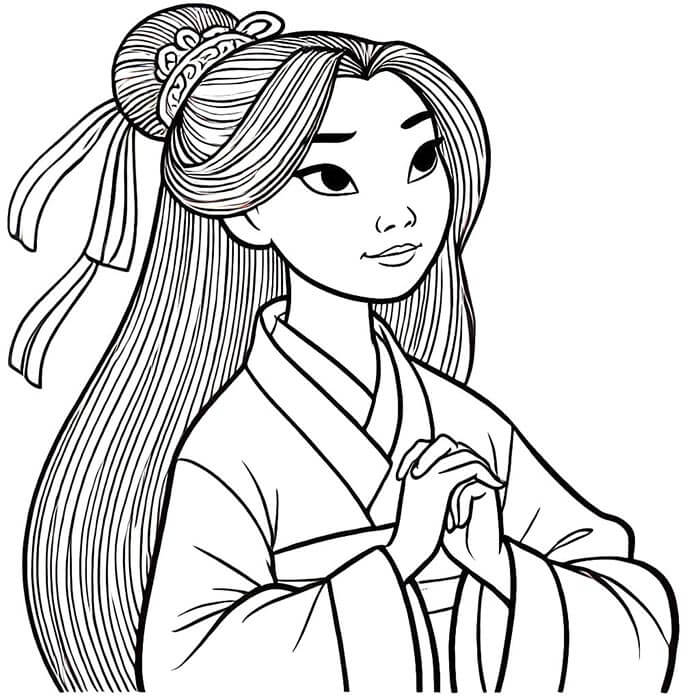 Mulan (3) Boyama Sayfası