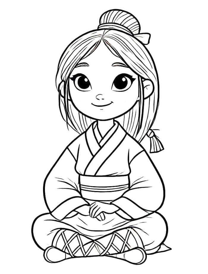 Mulan (4) Boyama Sayfası