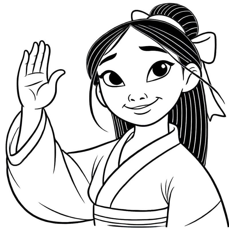 Mulan (5) Boyama Sayfası
