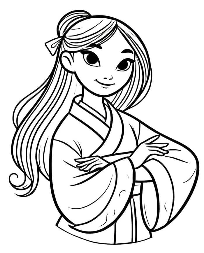 Mulan (6) Boyama Sayfası
