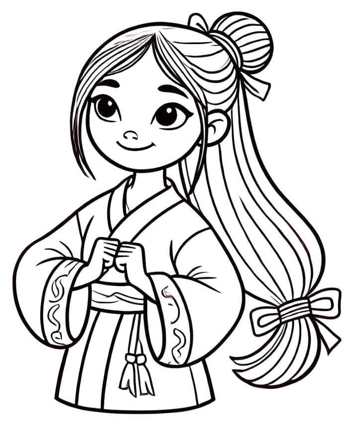 Mulan (9) Boyama Sayfası