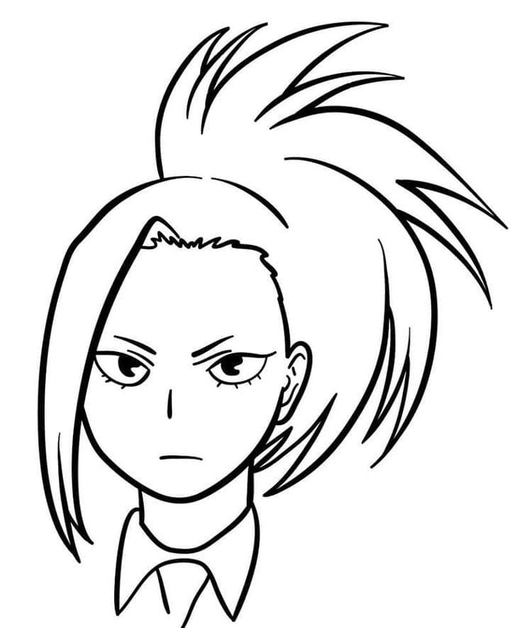 My Hero Academia Basıma Uygun Çizim Boyama Sayfası