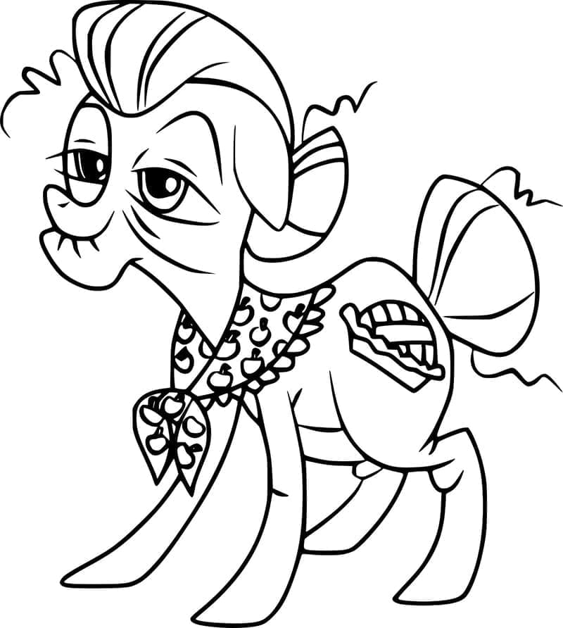 My Little Pony Yazdırılabilir Resim Boyama Sayfası