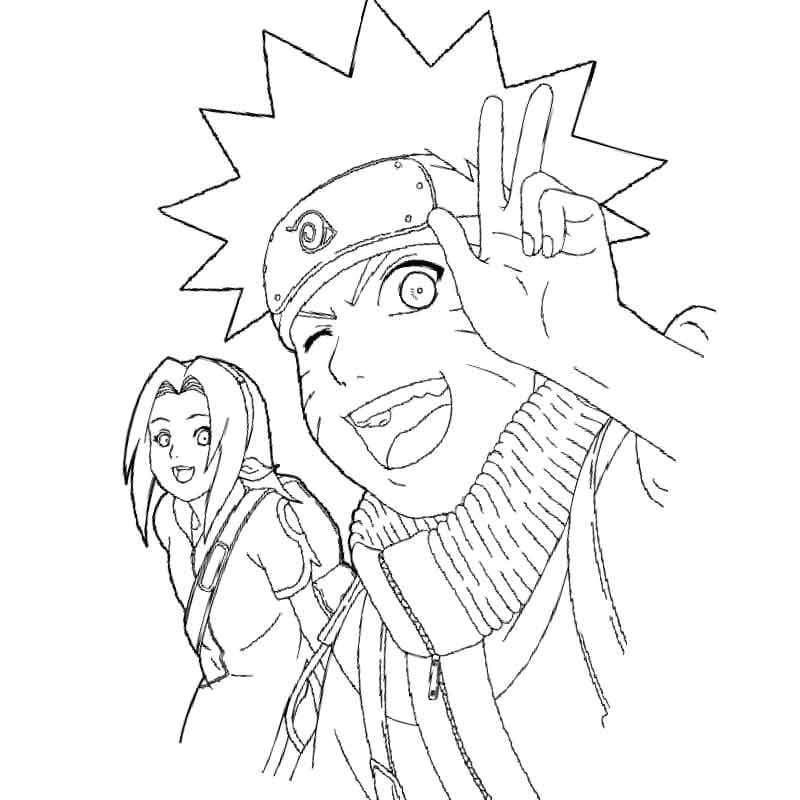 Naruto Bedelsiz Boyama Sayfası