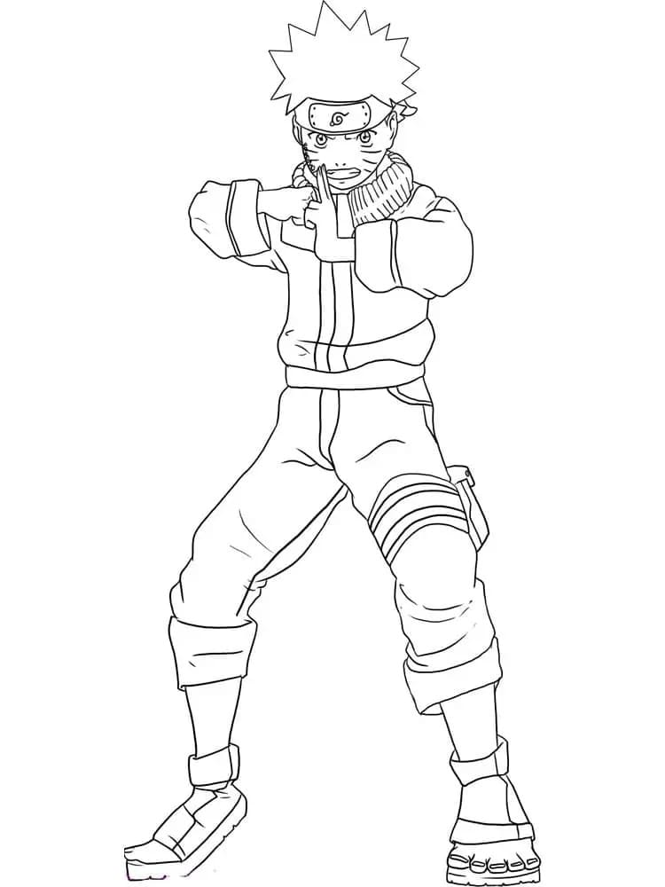 Naruto Görsel Boyama Sayfası