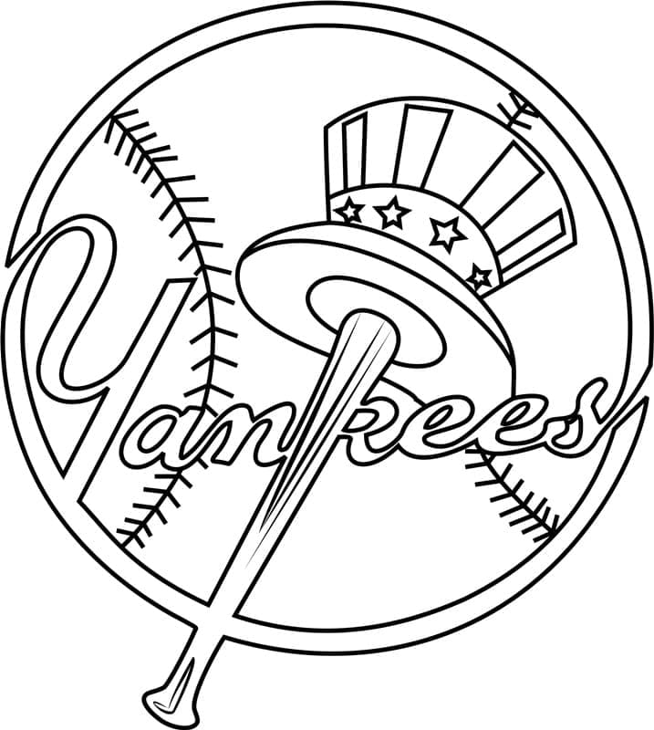 New York Yankees Logo Boyama Sayfası